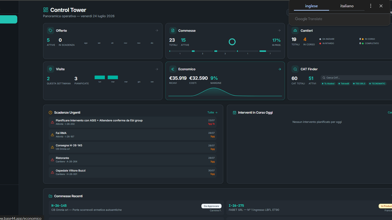 Label Cantieri template preview