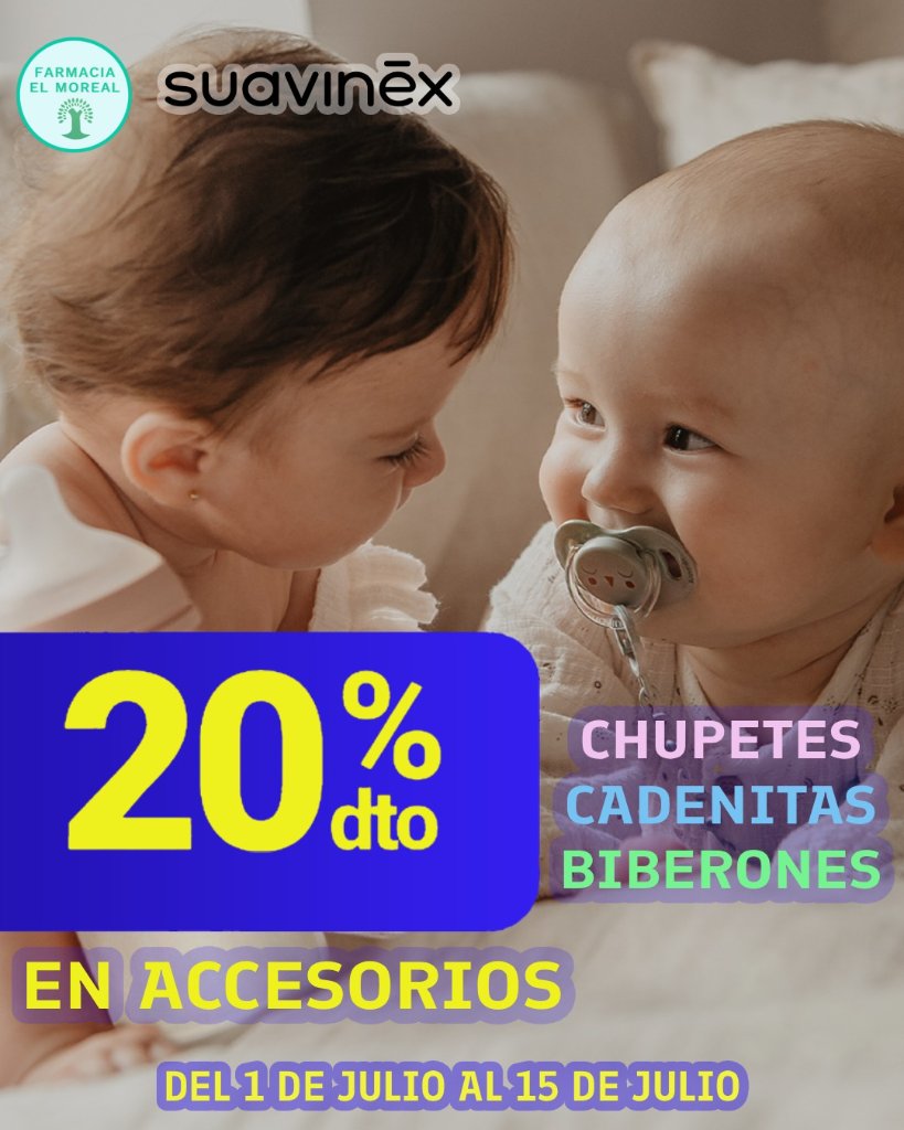 20% dto en accesorios Suavinex