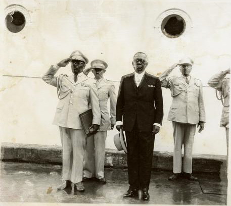 D.B. Warner with President Tubman