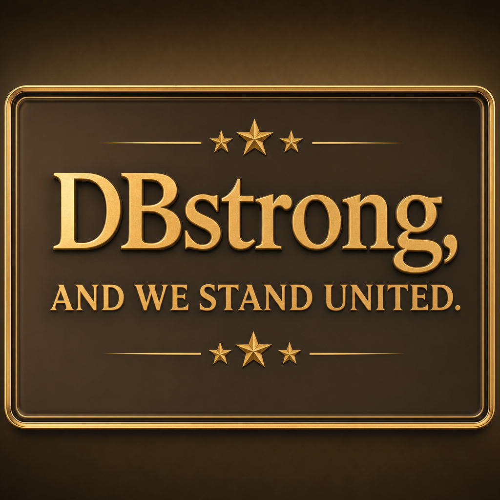 New DBStrong motto — May 23, 2026