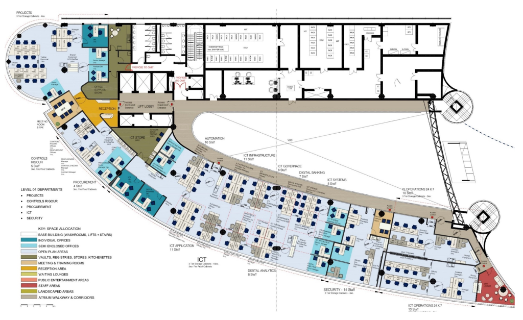 Space planning floor plan