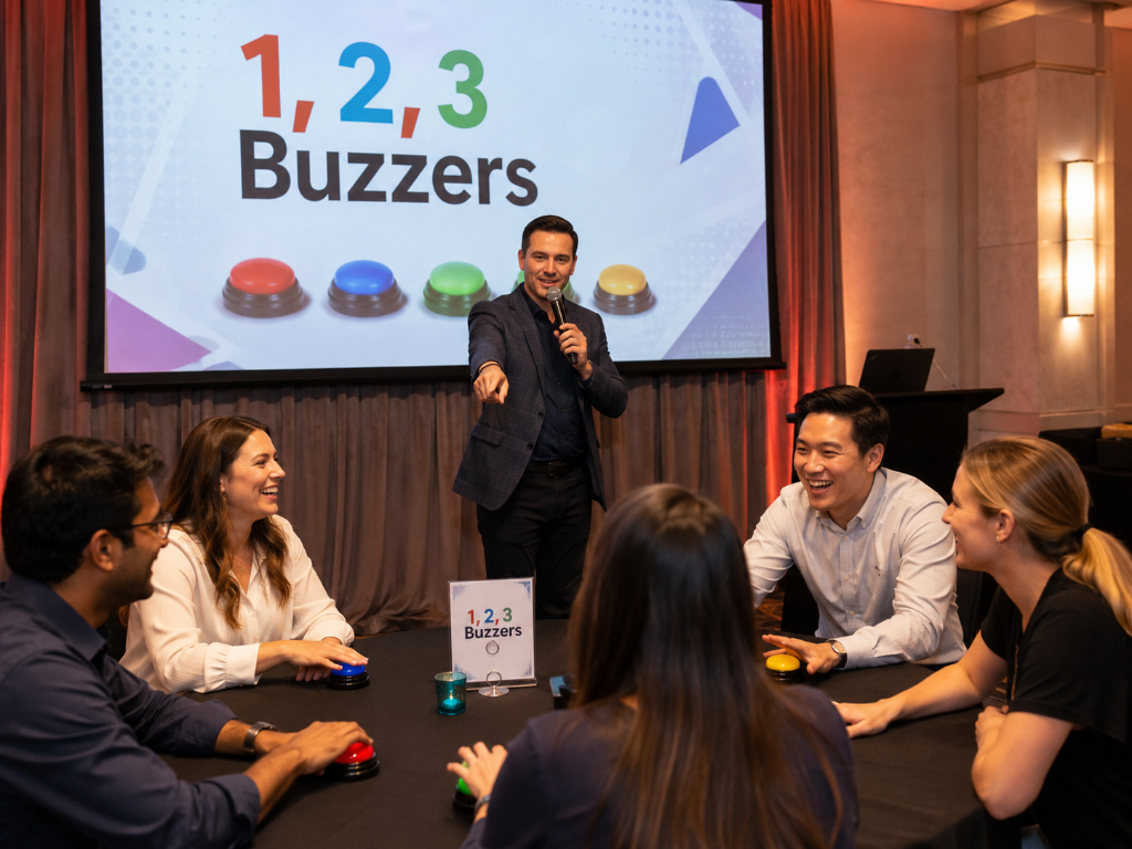 1, 2, 3 Buzzers 4