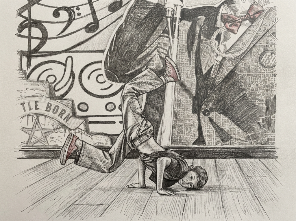 B-boy sketch — louie