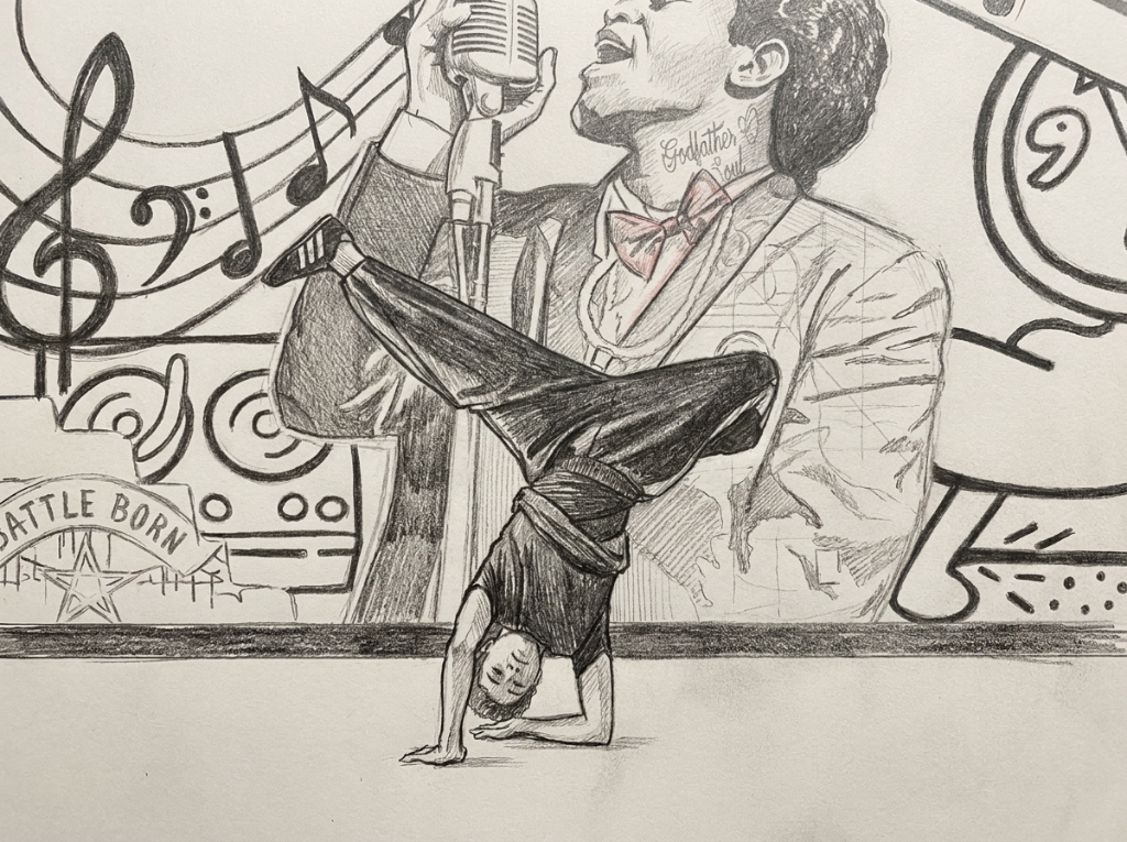 B-boy sketch — break