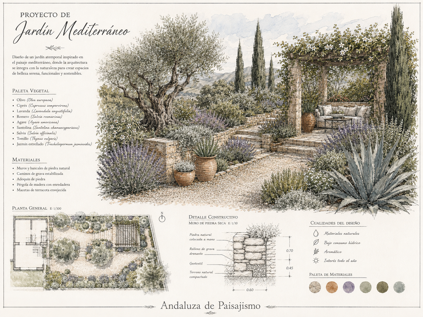 Proyecto de Jardín Mediterráneo