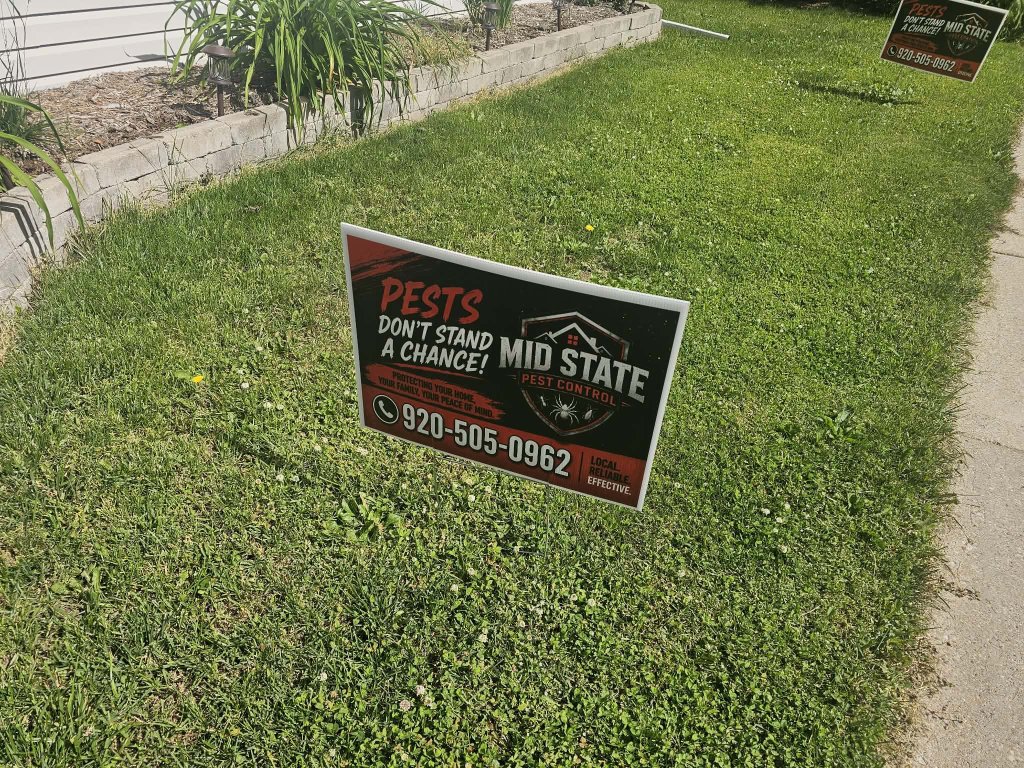 Yard sign after treatment — Clintonville