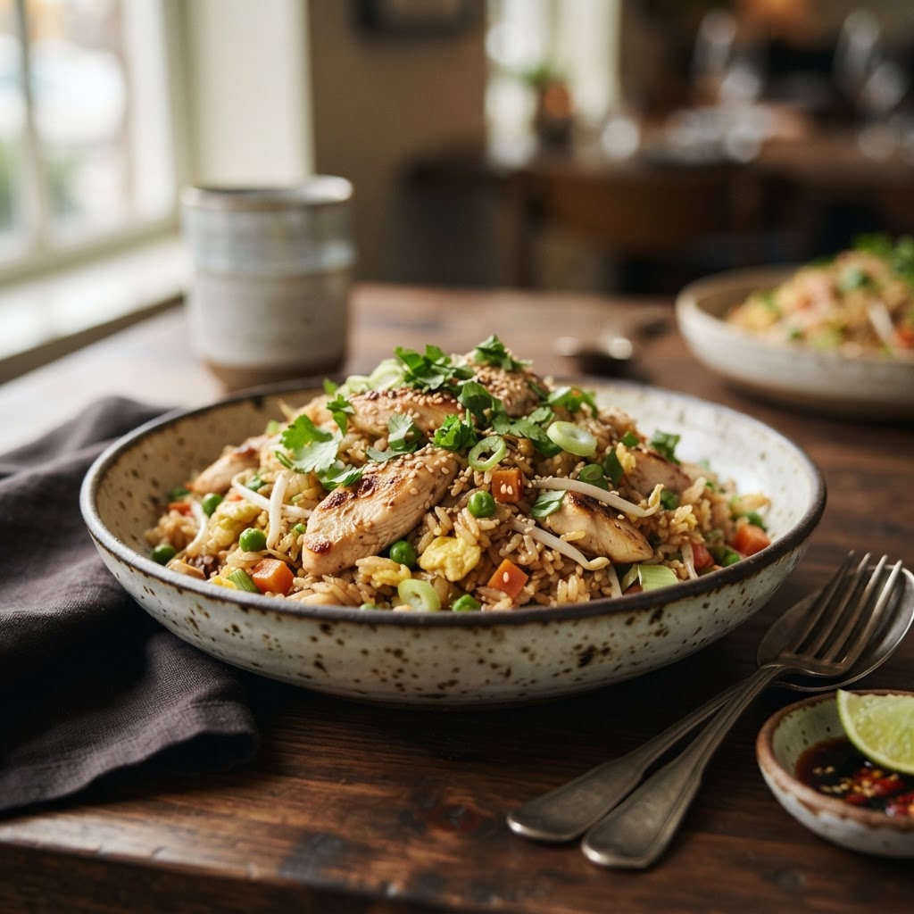 Chicken Fried Rice finished dish