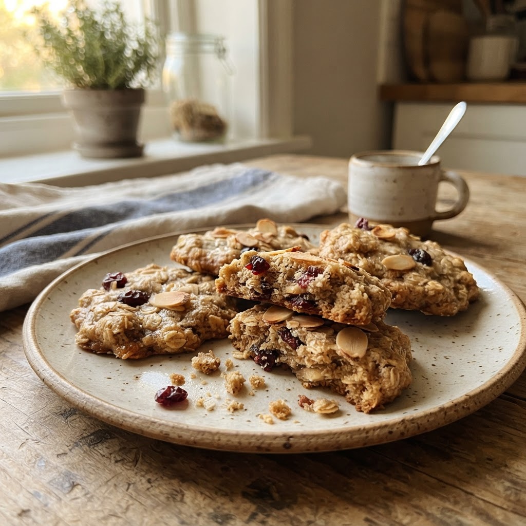 Cranberry Almond Cookies finished dish