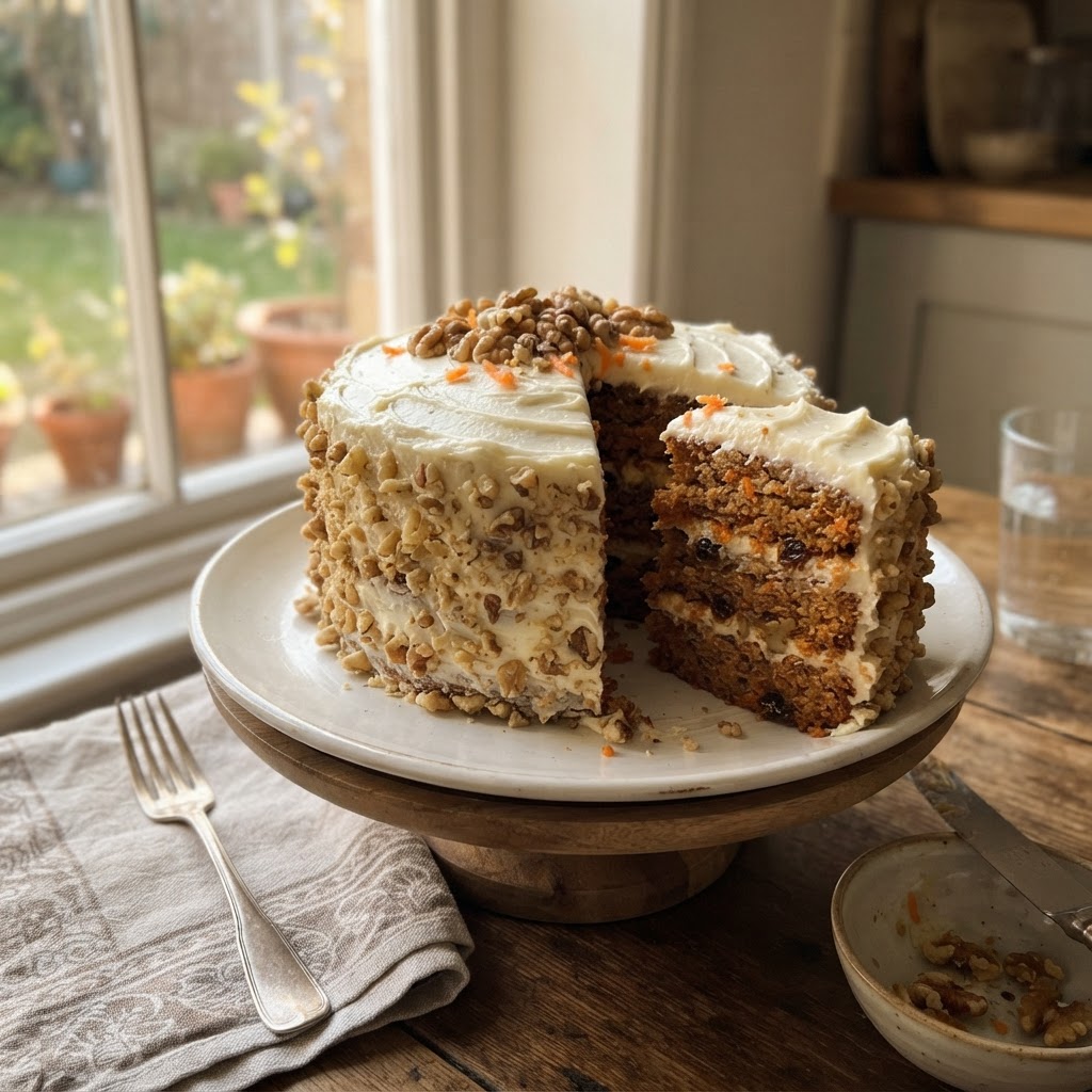 Classic Carrot Cake finished dish