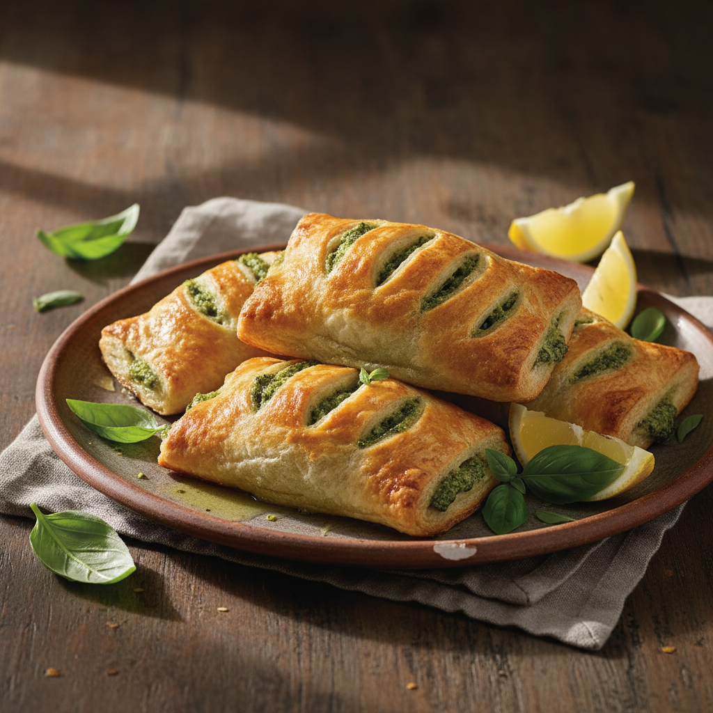 Pesto & Salmon Parcels finished dish