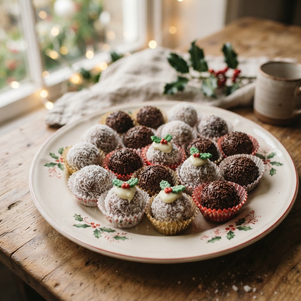 Christmas Truffles finished dish