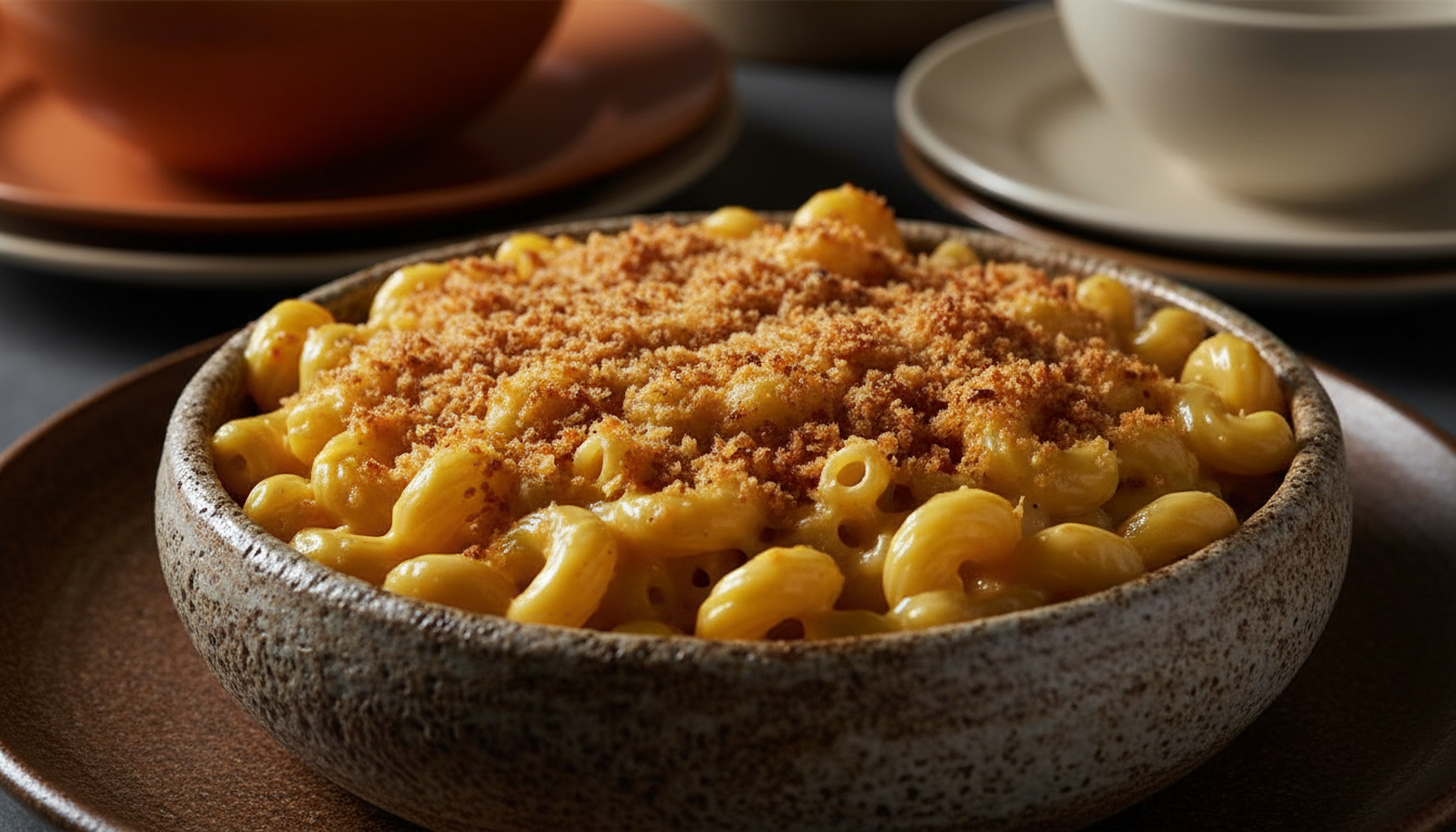 Macaroni Cheese finished dish