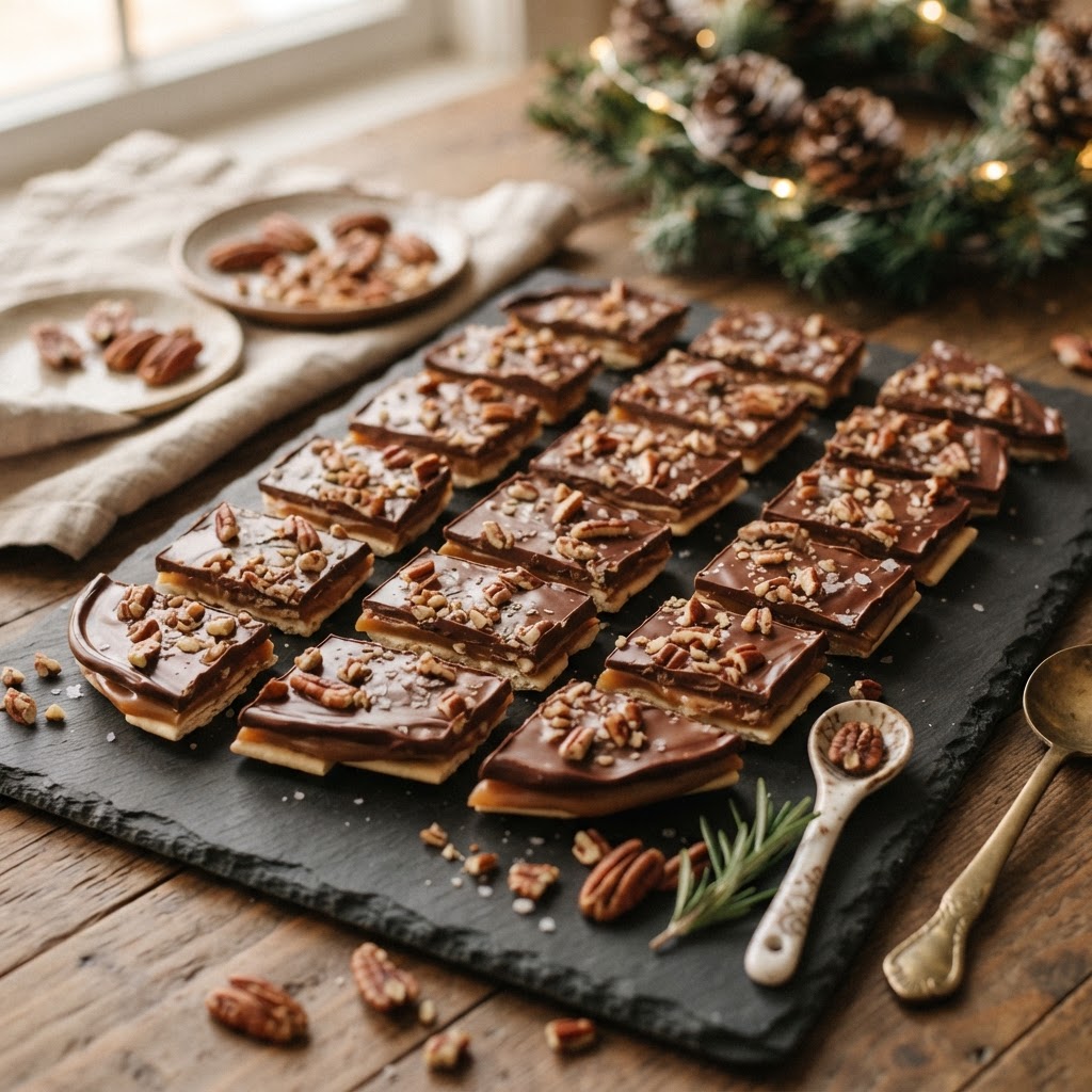 Chocolate Crunch Bark finished dish