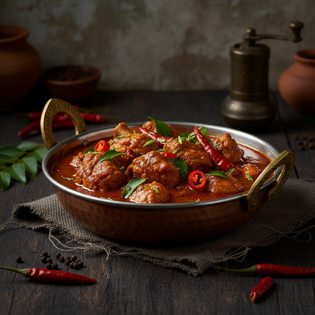 Chicken Vindaloo finished dish