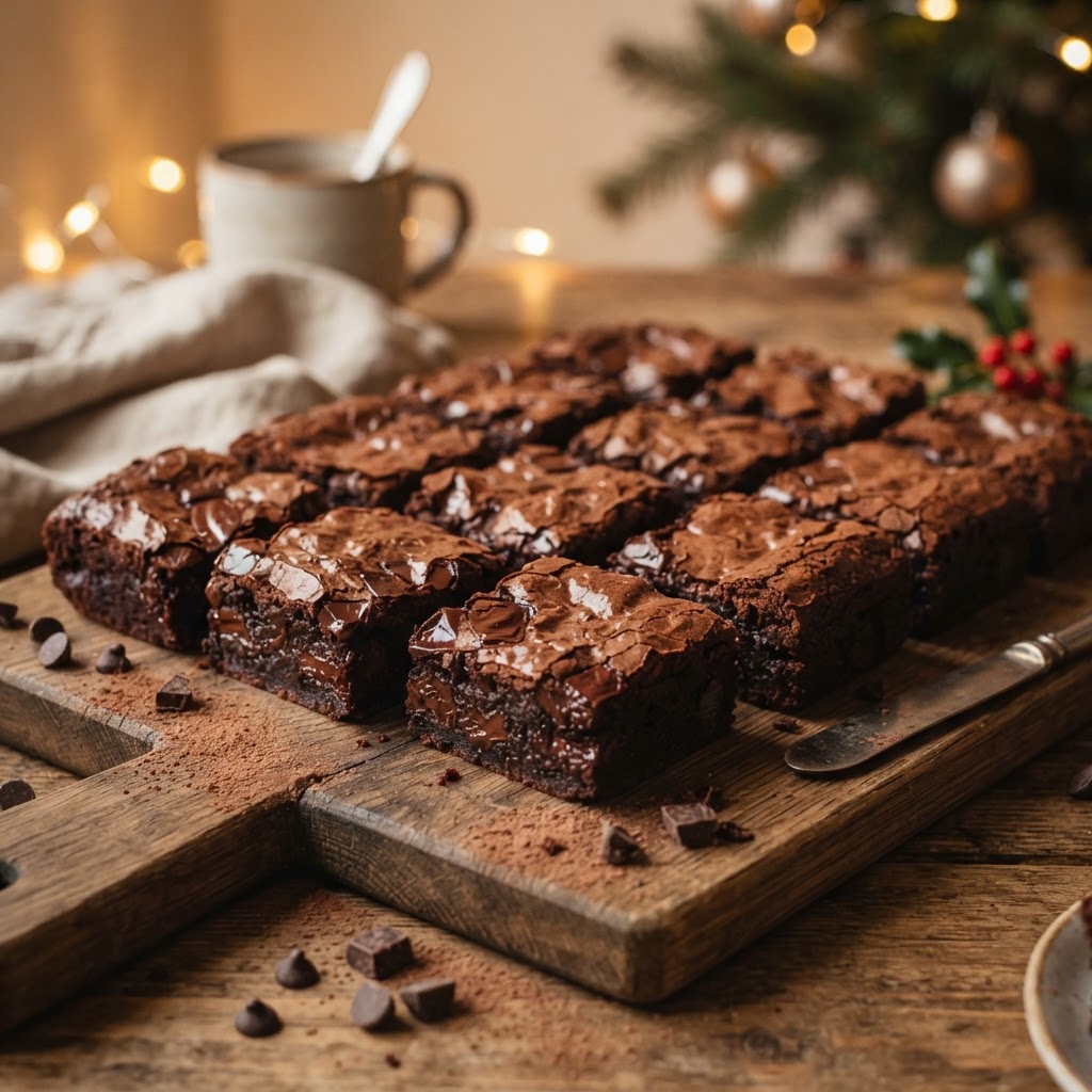 Fudgy Brownies finished dish