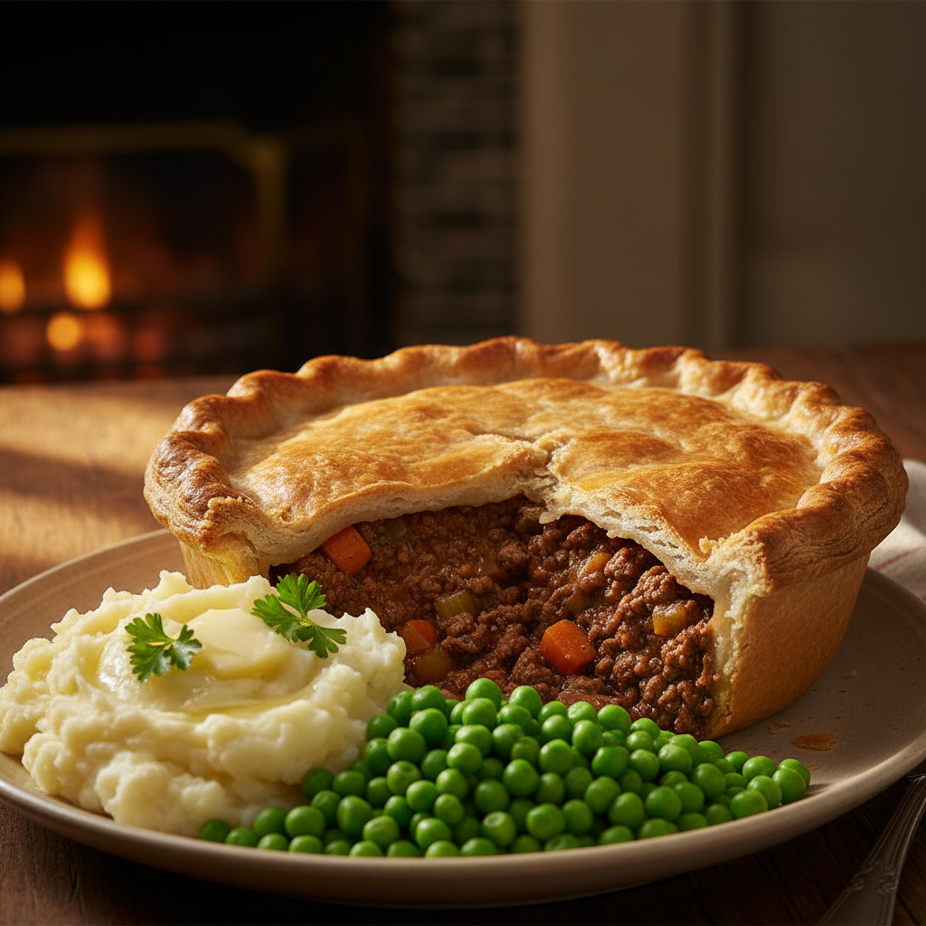 Minced Beef Pie finished dish