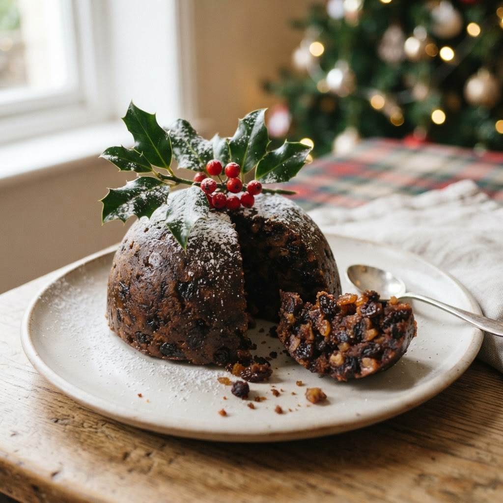 Christmas Pudding finished dish