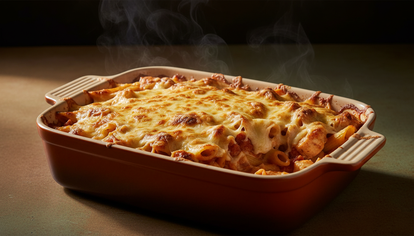 Chicken Pasta Bake finished dish