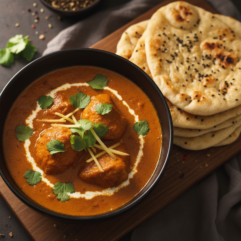 Butter Chicken Curry finished dish