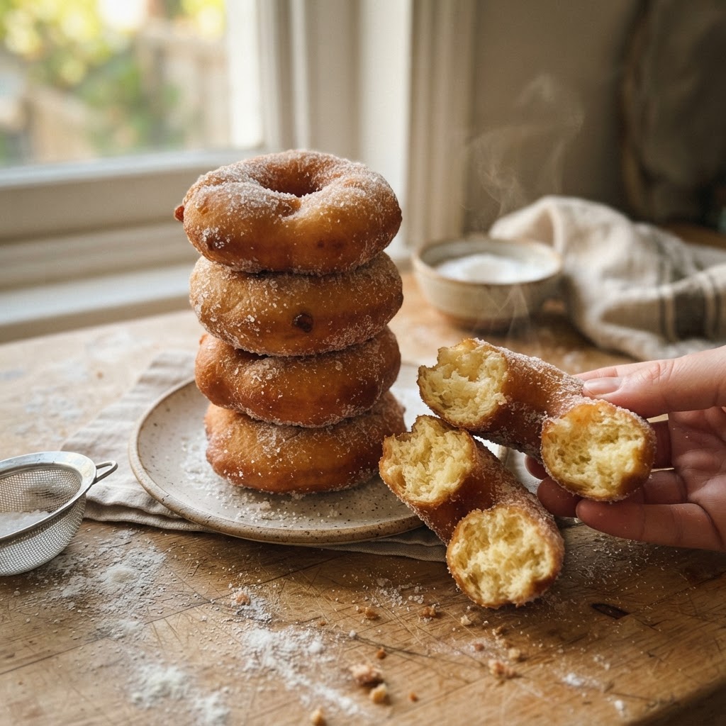 Dairy-Free Doughnuts finished dish
