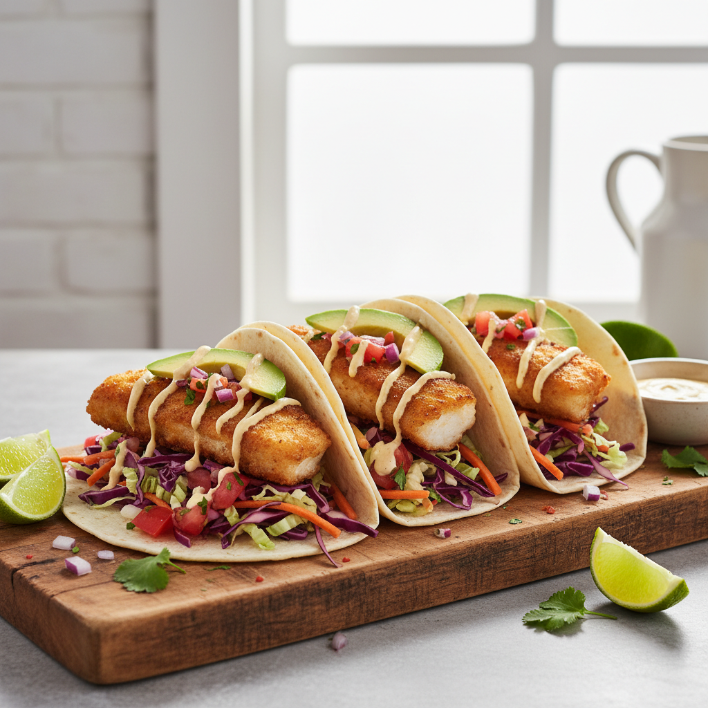 Fish Tacos finished dish