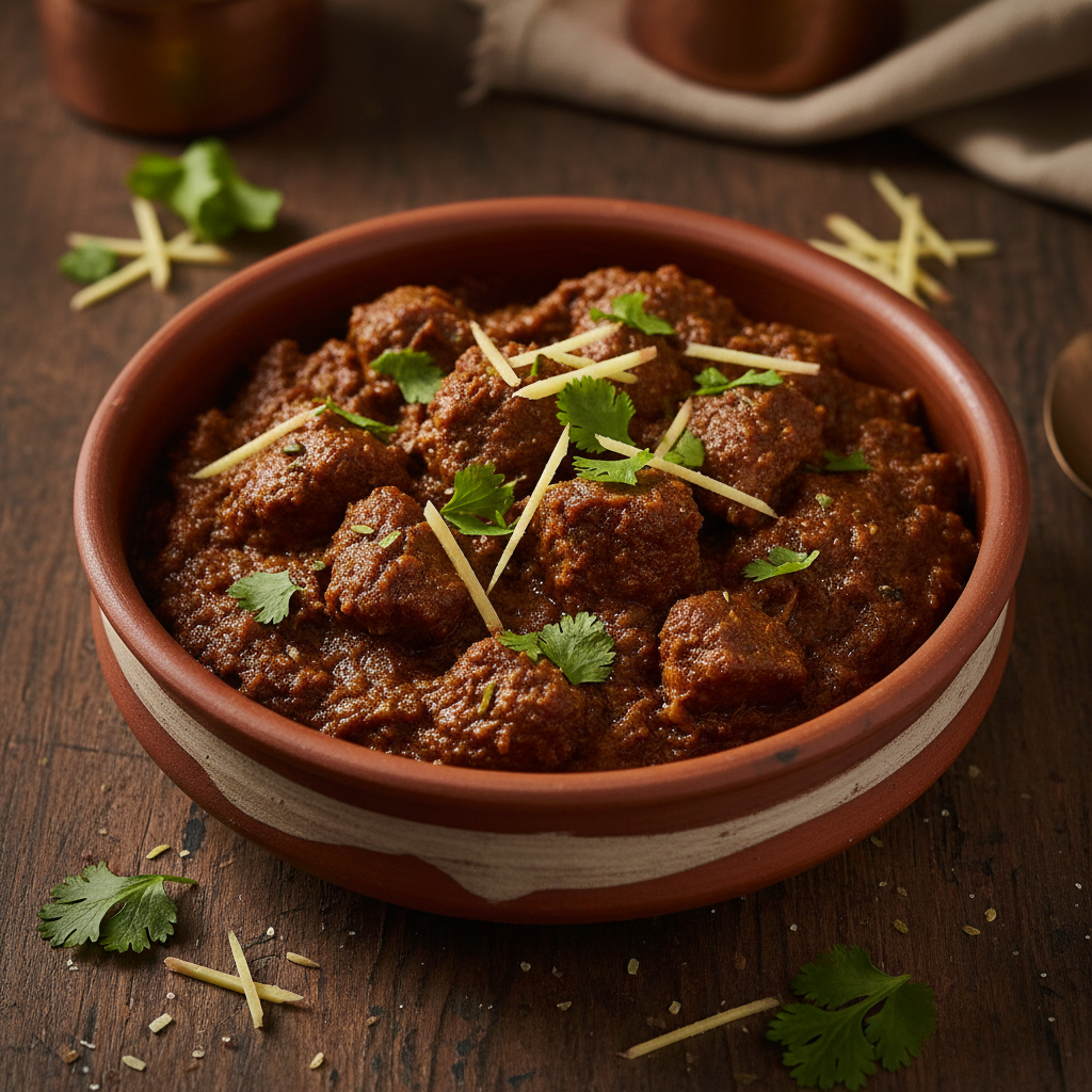 Lamb Bhuna finished dish
