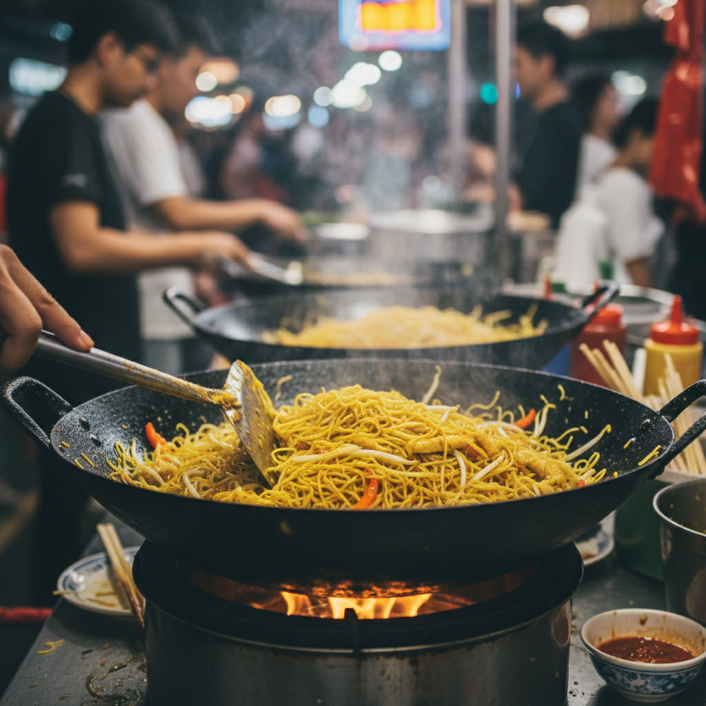 Singapore Vermicelli finished dish