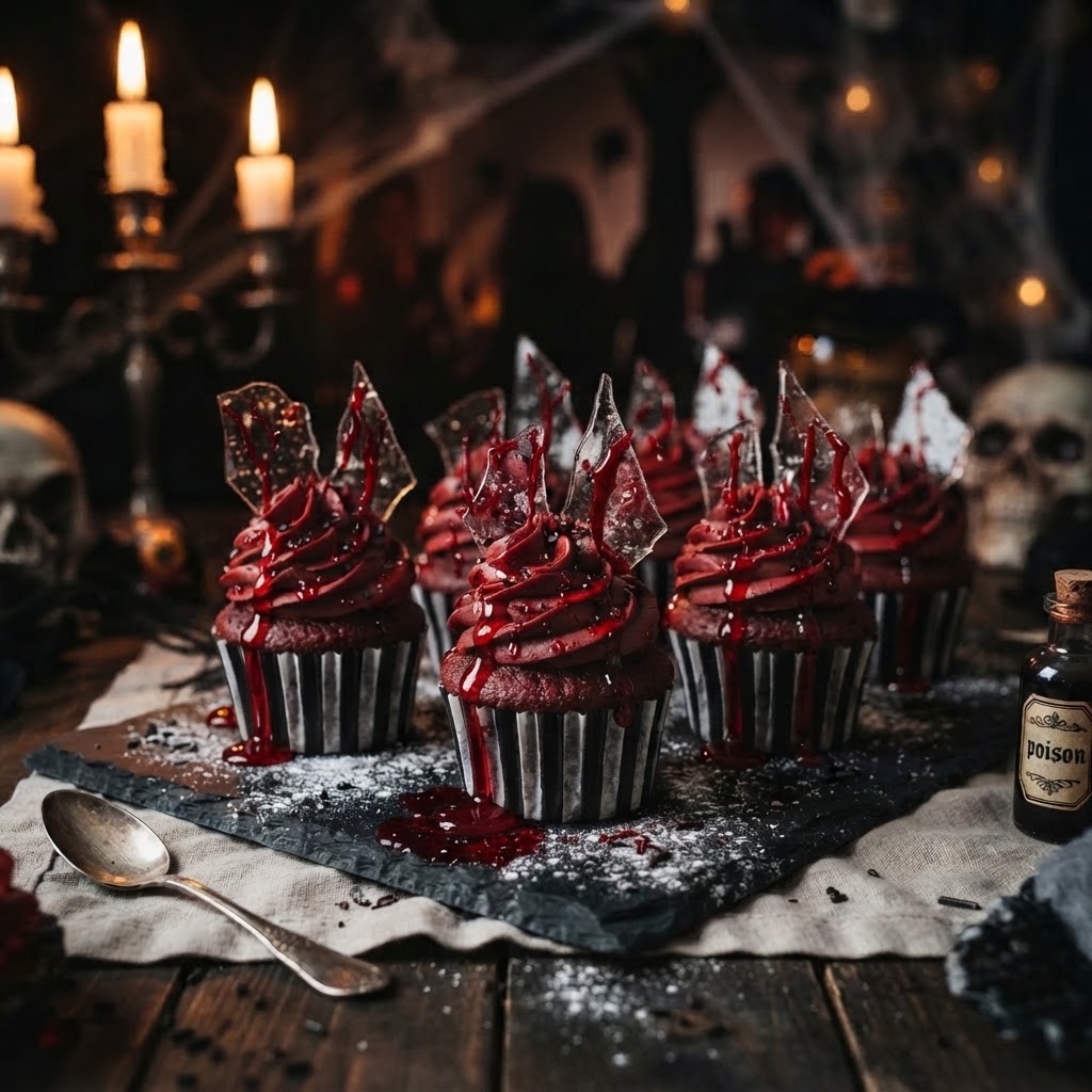 Bloody Cupcakes finished dish