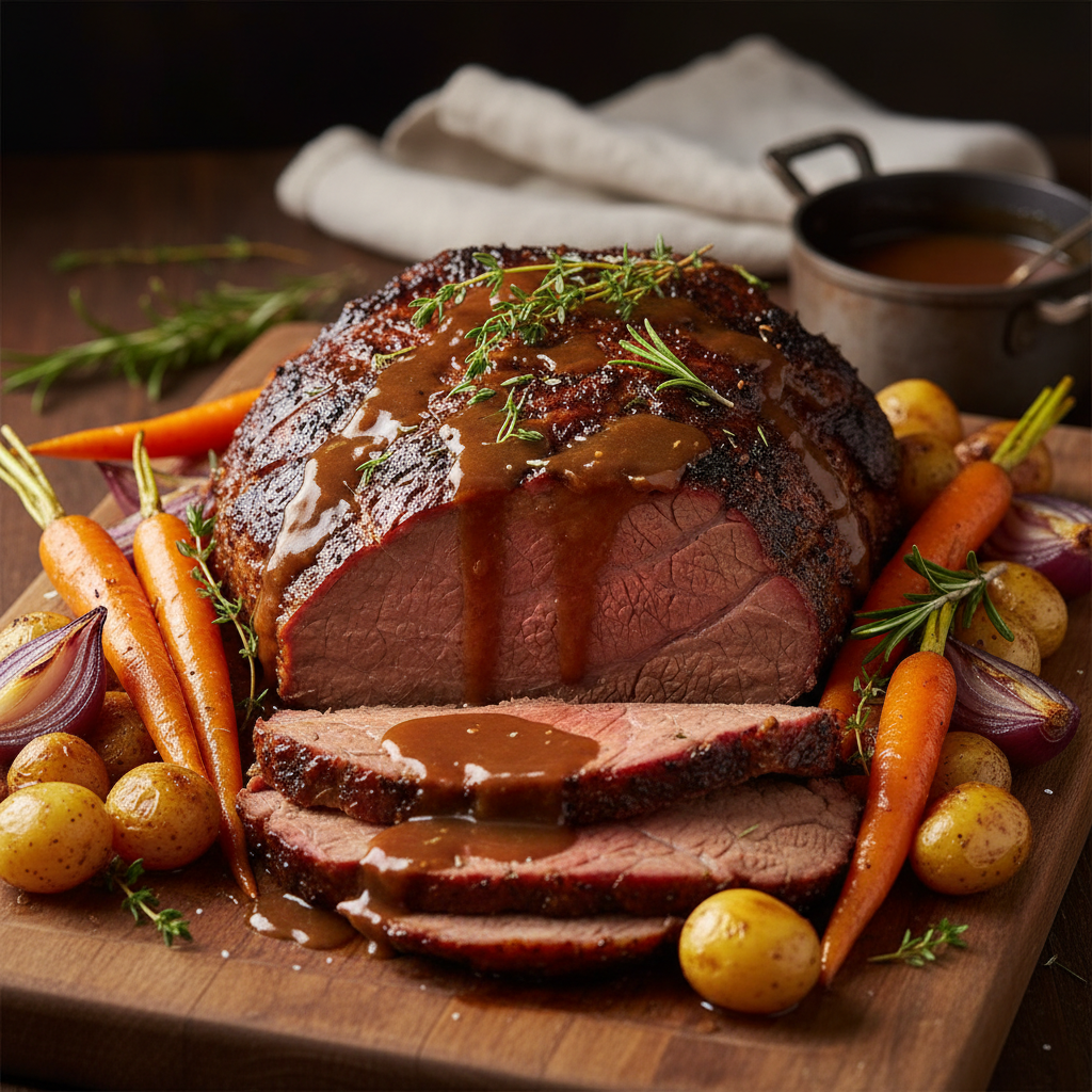 Pot Roast Beef Brisket finished dish