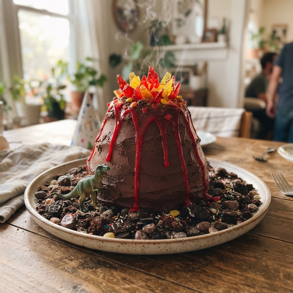 Volcano Cake finished dish
