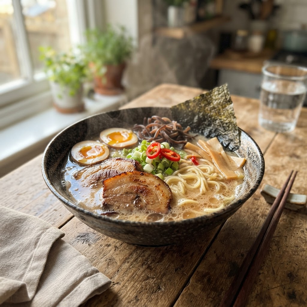 Chashu Pork Ramen finished dish