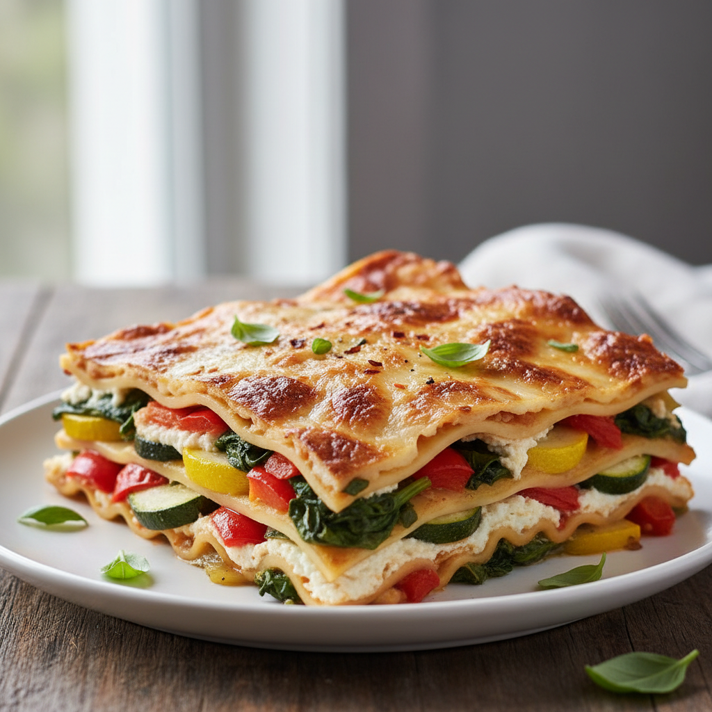 Vegetarian Lasagna finished dish