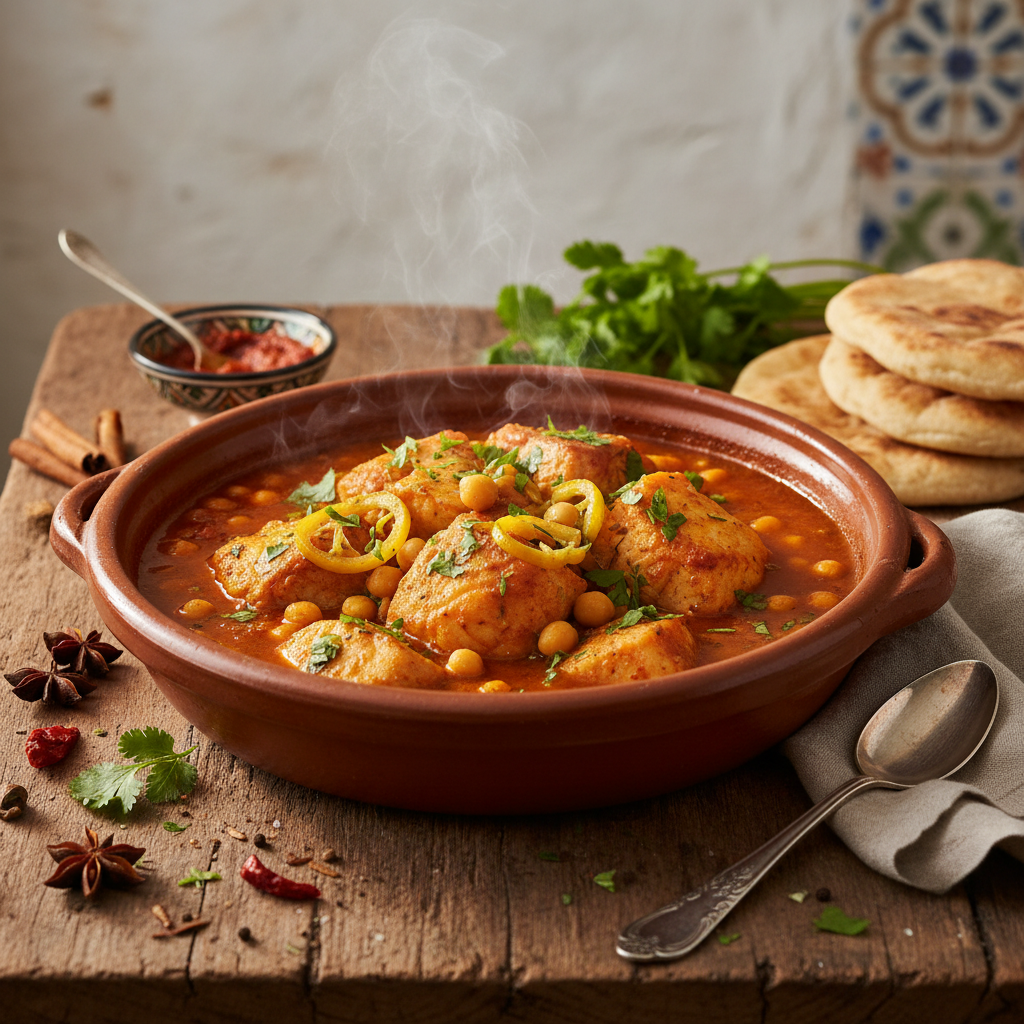 Moroccan Fish Stew finished dish