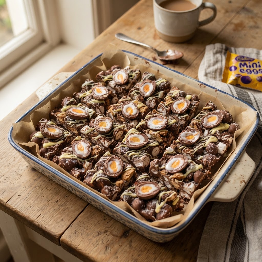 Creme Egg Rocky Road finished dish