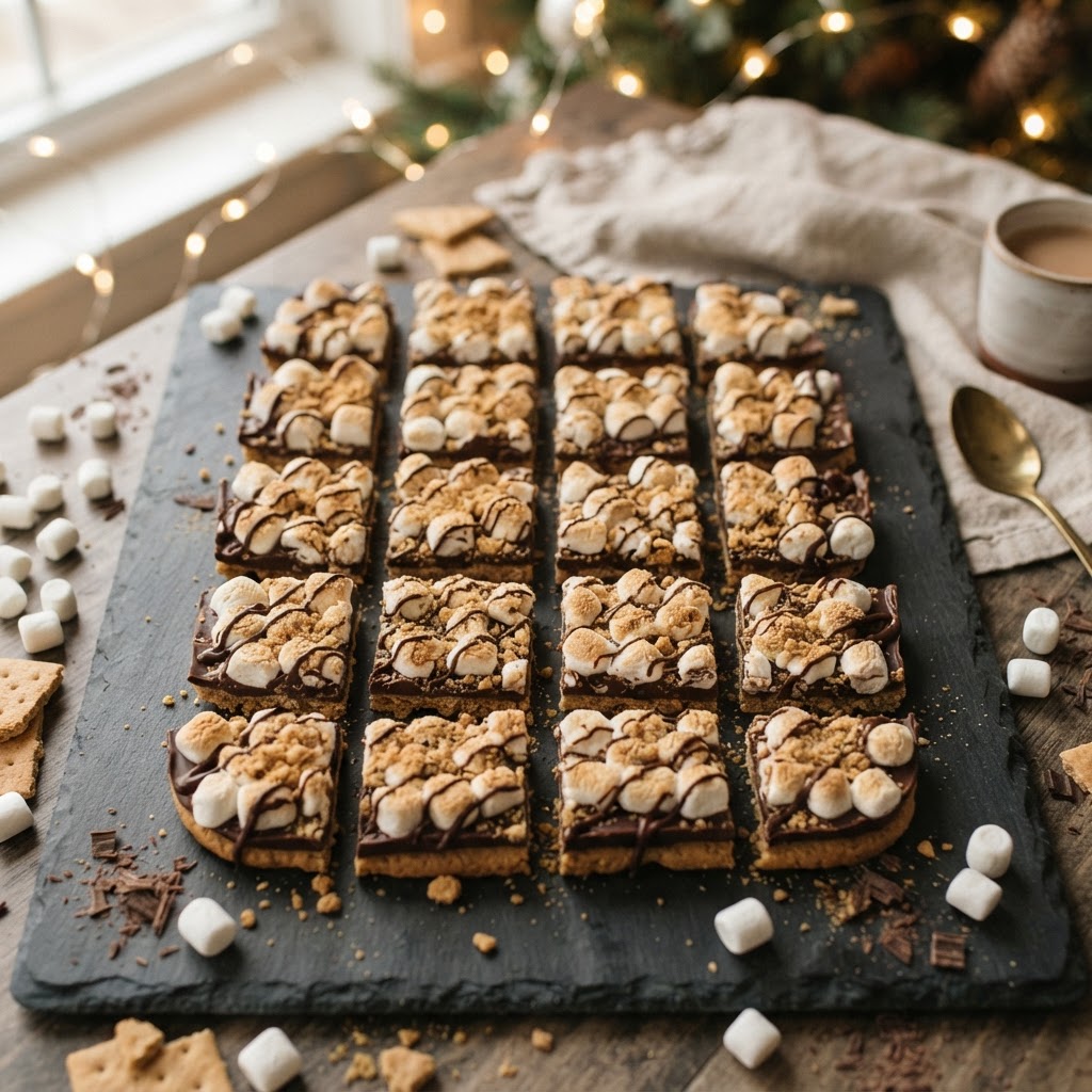 S'mores Bark finished dish