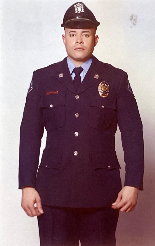 Heriberto Inostroza in police dress uniform