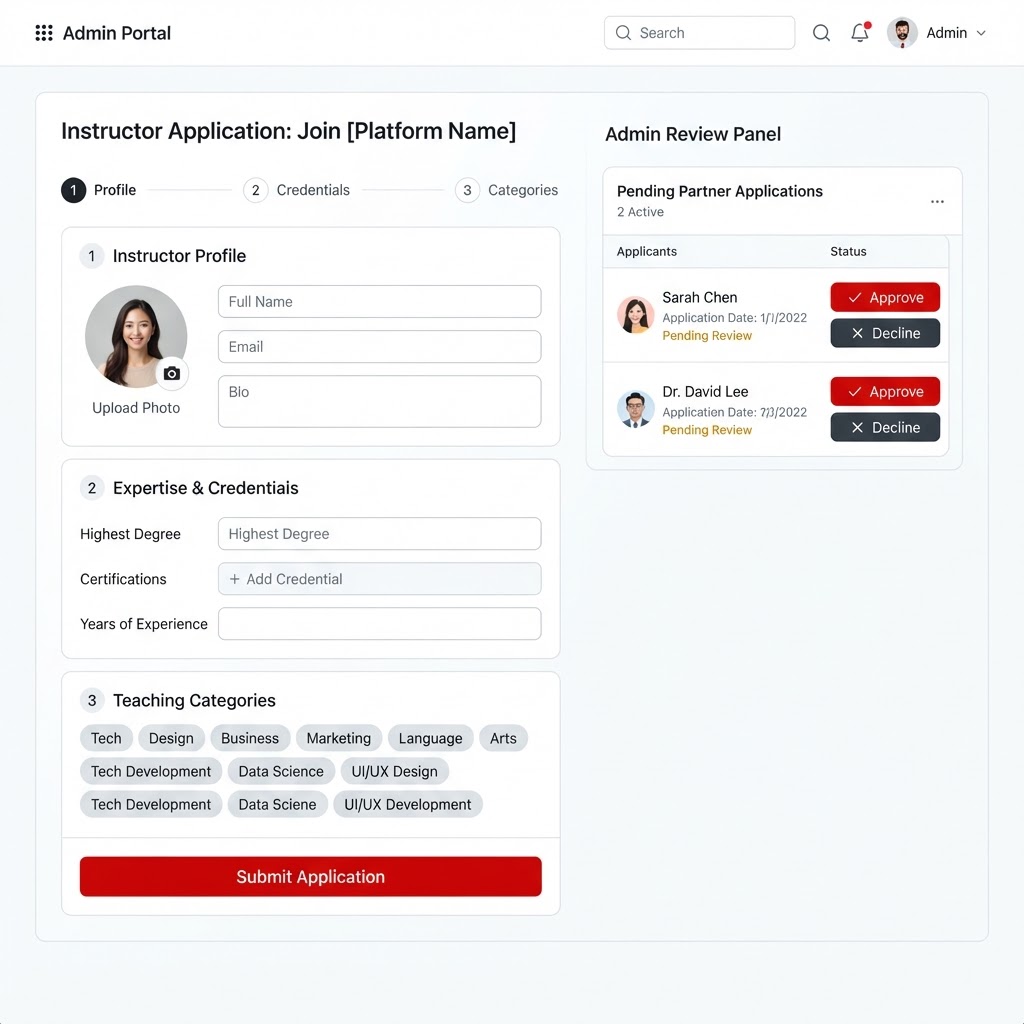 Instructor & Partner Onboarding — Sufi Khan Sulaiman LMS platform