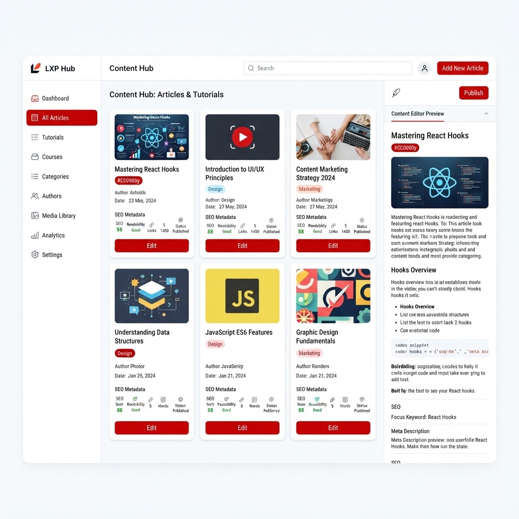 Learning Center & Content Hub — Sufi Khan Sulaiman LMS platform