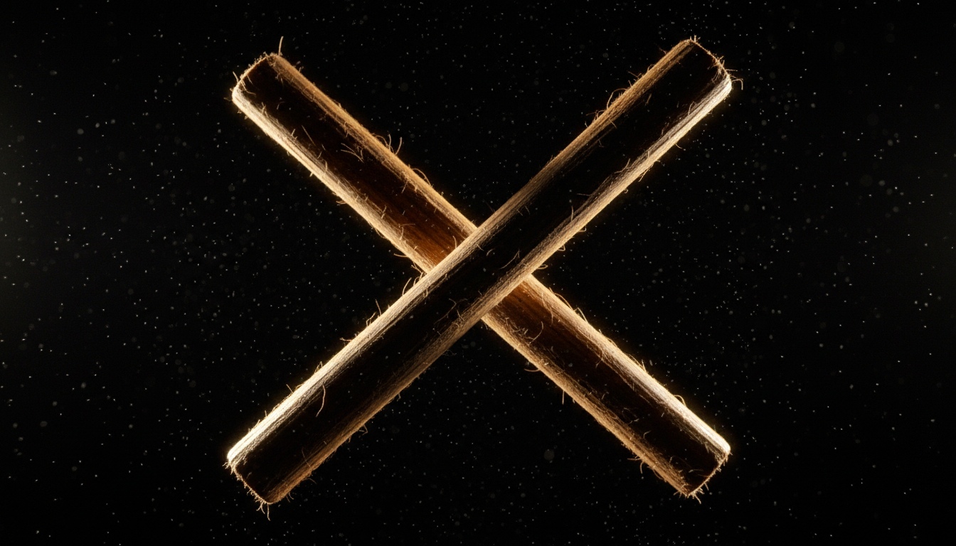 Eskrima sticks crossing