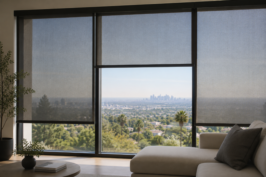 Energy efficient solar shades