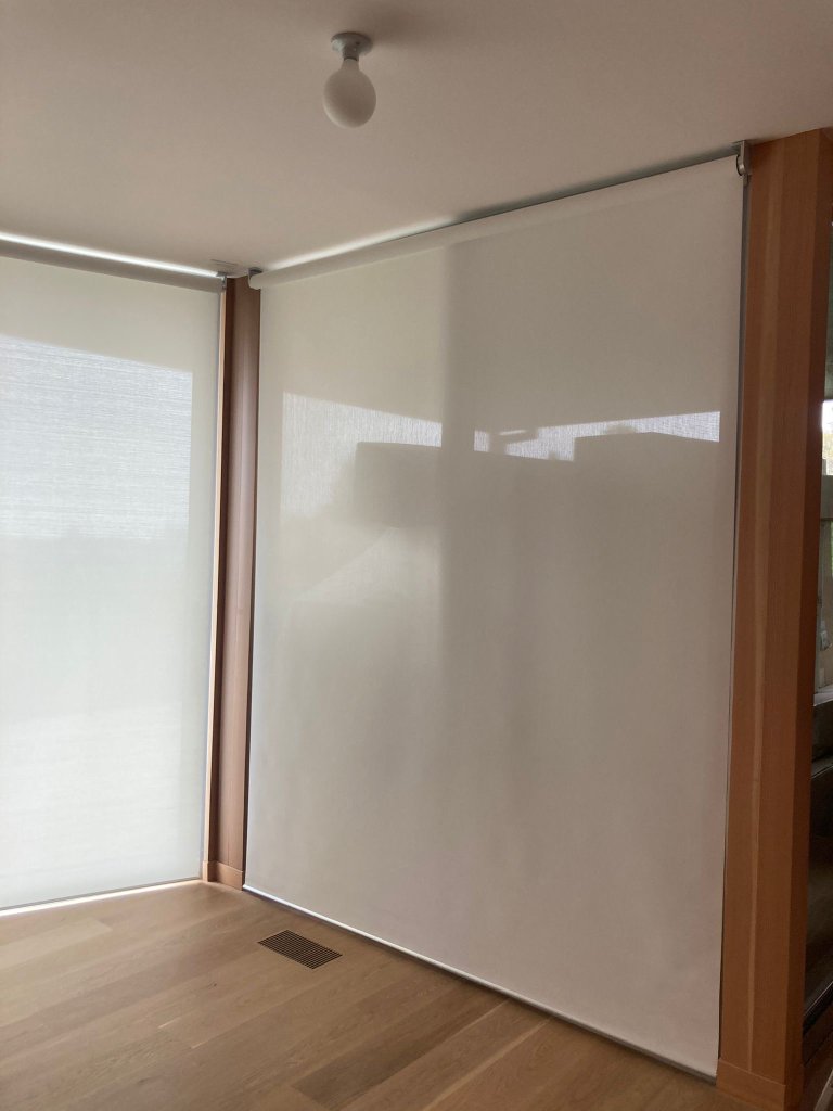 Corner Motorized Shades
