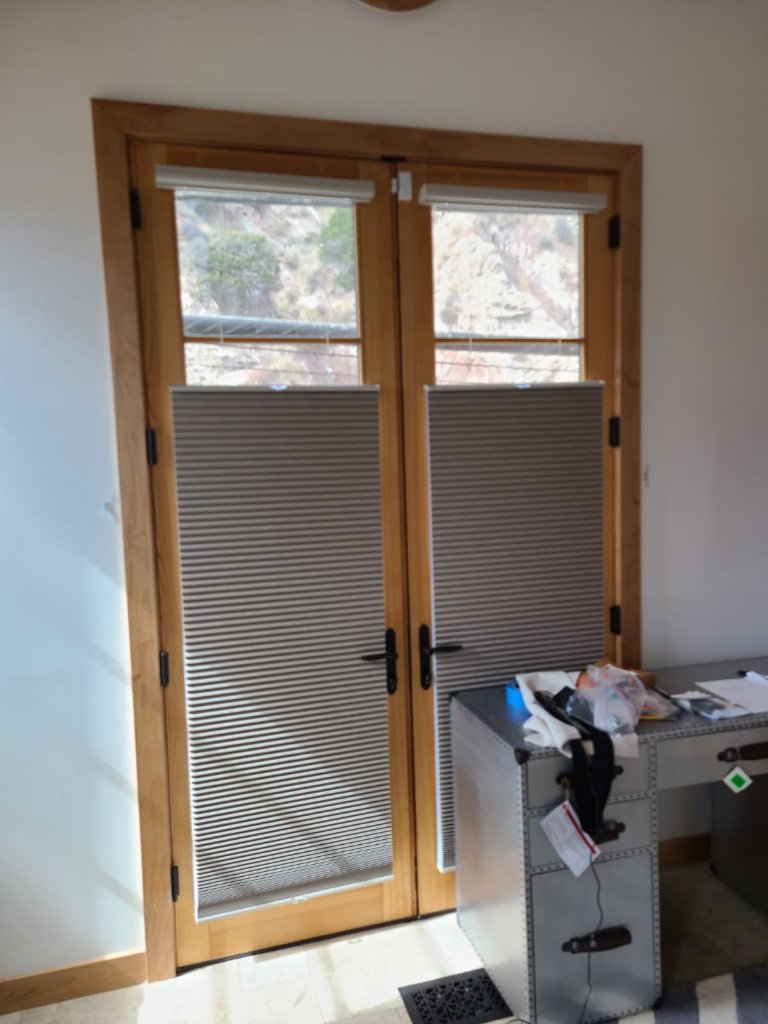French Door Cellular Shades
