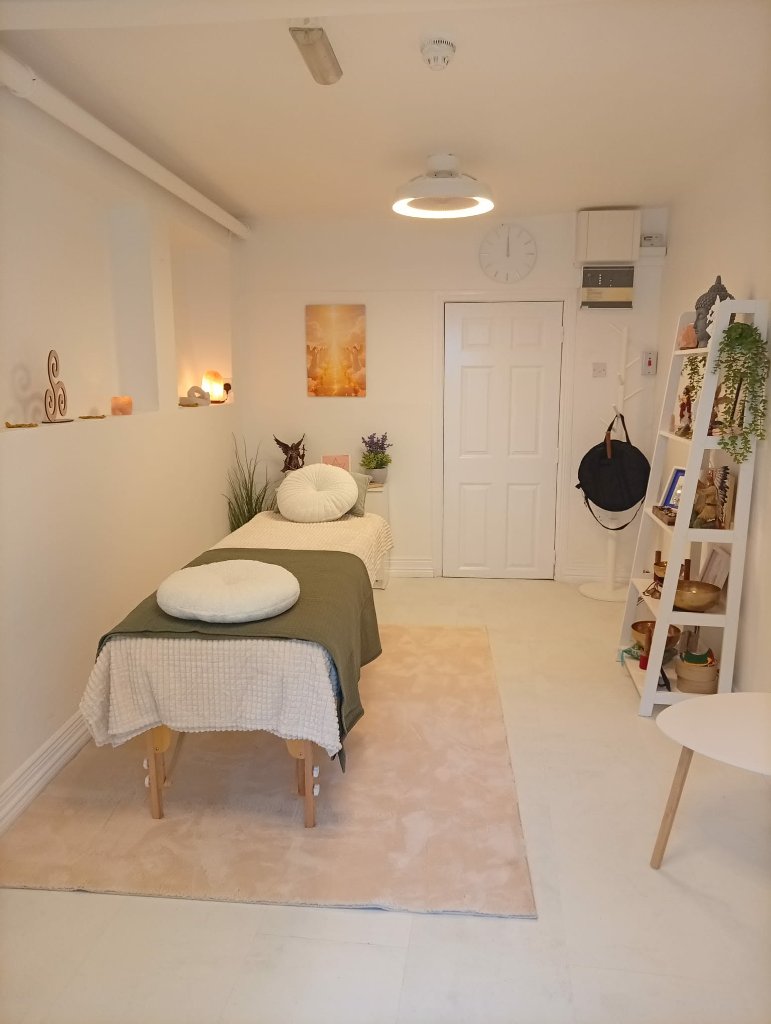The Hidden Senses Healing sanctuary — a serene treatment room in Thomastown, County Kilkenny