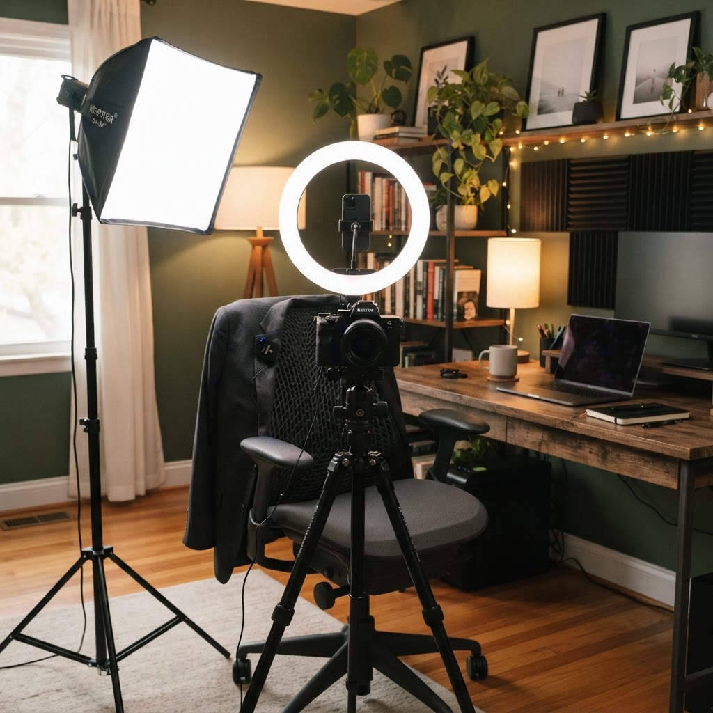 Best Lighting and Microphone Setup for Talking-Head Videos