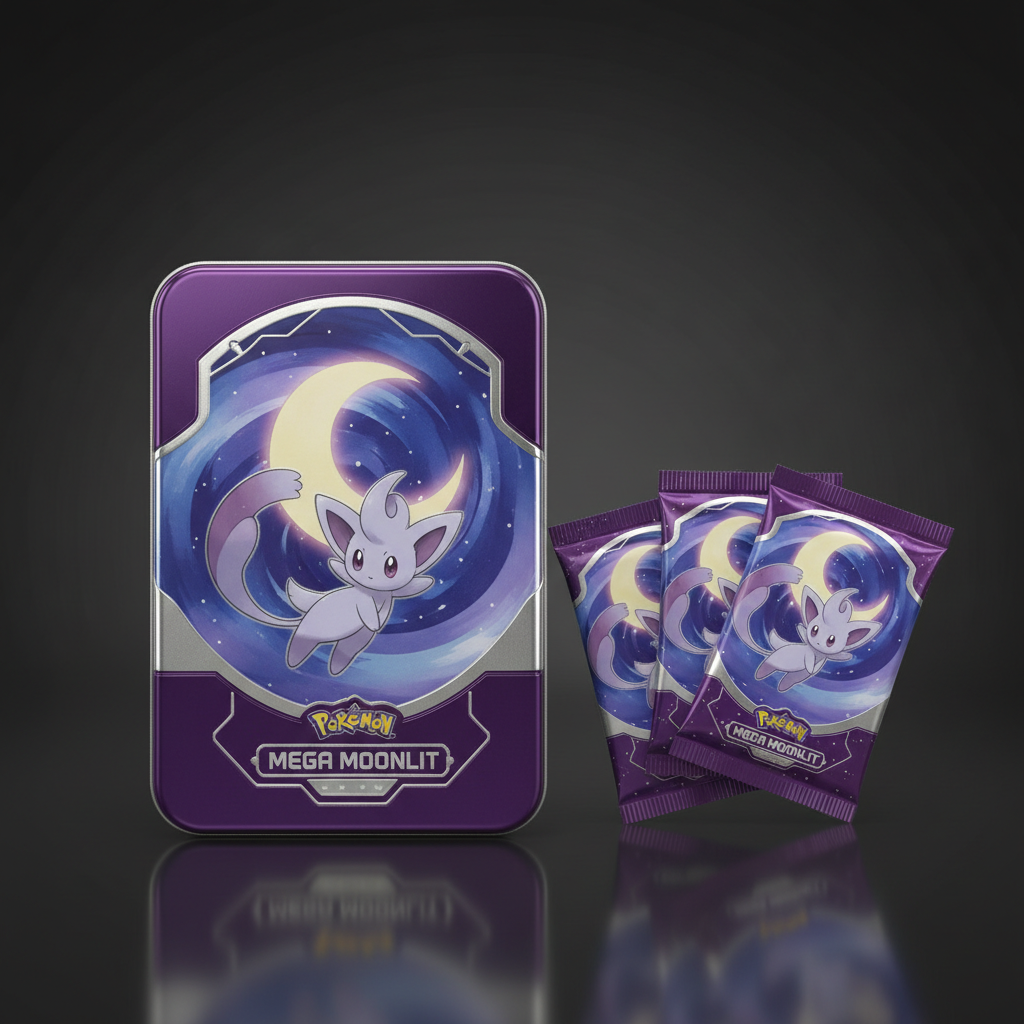 Pokemon TCG: Mega Moonlit Tin - Clefable EX