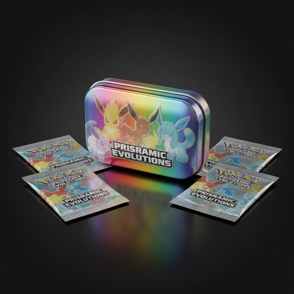 Pokemon Prismatic Evolutions Mini Tin (Random Art Work)