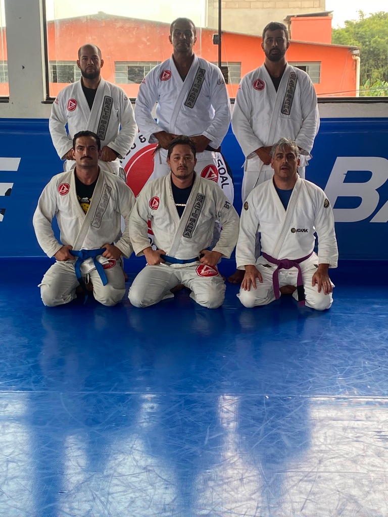 Alunos posando