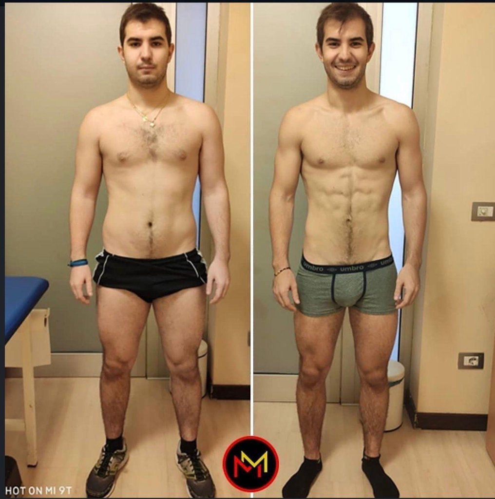 Trasformazione atleta 4 con metodo Teotrainer