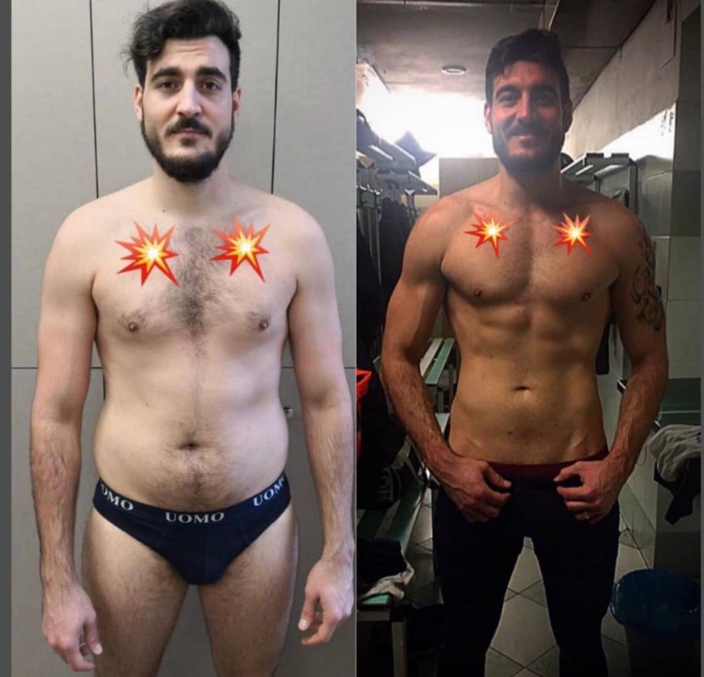 Trasformazione atleta 10 con metodo Teotrainer