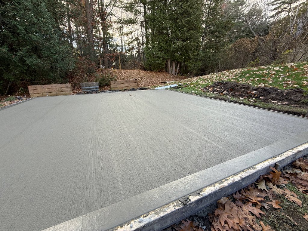 Broom-Finish Concrete Slab - Kelowna, BC